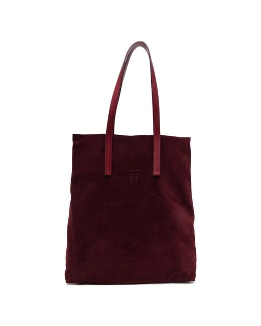 Forte_forte Red "My Musa" Shopper Grande Suede