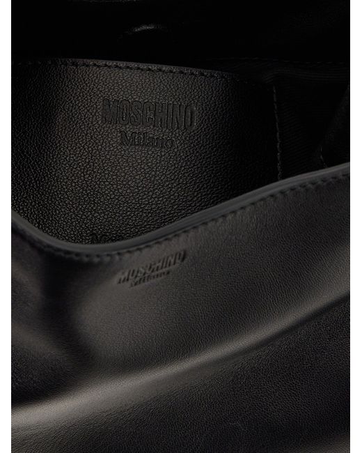 Moschino Black Handle Me Bag Small' Handbag