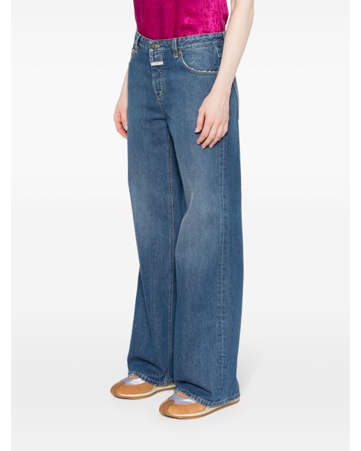 Closed Blue Wide Leg Denim Jeans