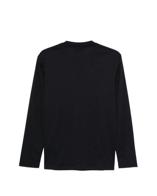 Emporio Armani Blue Logo Cotton T Shirt