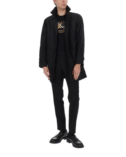 Burberry Black Cappotto "Ridgewood" for men