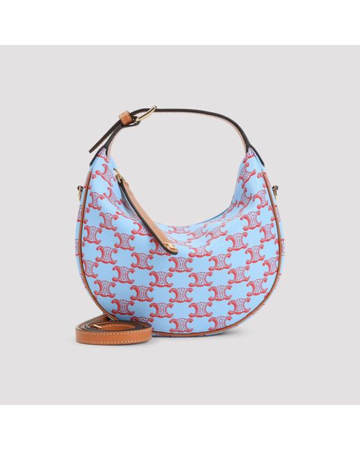 Céline Blue Mini Shoulder Bag With Trendy Design