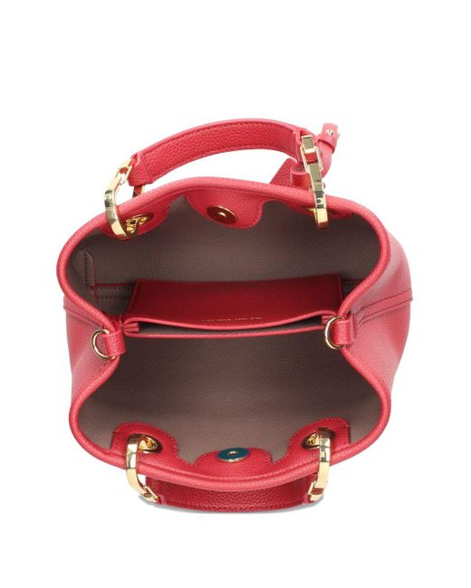 Emporio Armani Red Rote Bordeaux Taschen Mit Abnehmbarem Riemen