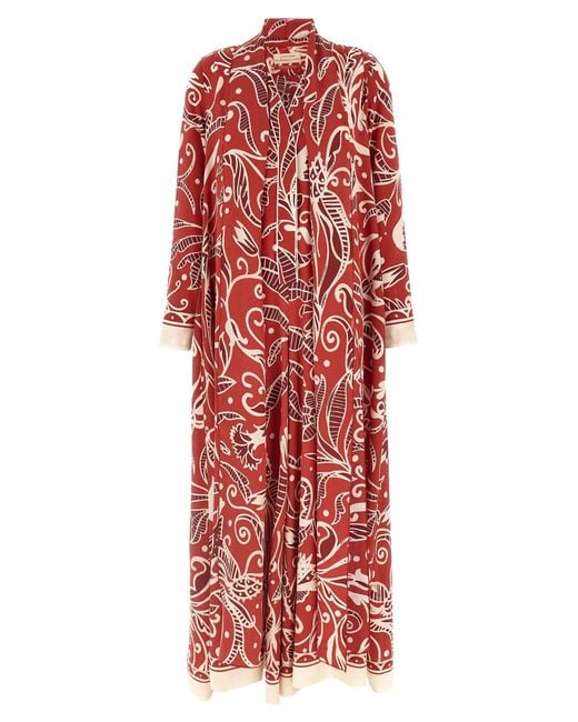 F.R.S For Restless Sleepers F.r.s. Voor Rusteloze Slapers 'euripila' Jurk in het Red