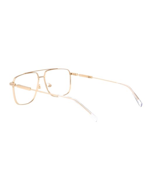 McQueen Metallic Alexander Mc Queen Aviator Optical Am0480 O 002