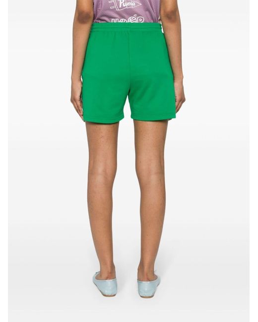 P.A.R.O.S.H. Green Striped Jersey Shorts