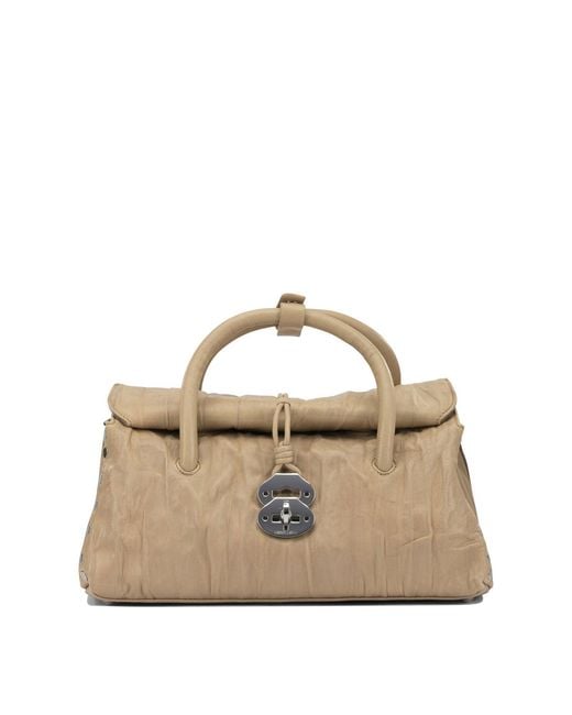 Zanellato Natural "Dotta Pleated" Hand Bag