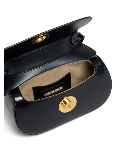 Sac à bandoulière en cuir Marni en coloris Black