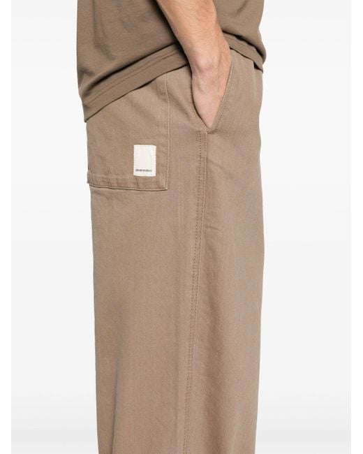Emporio Armani Gerade Hose in Brown für Herren