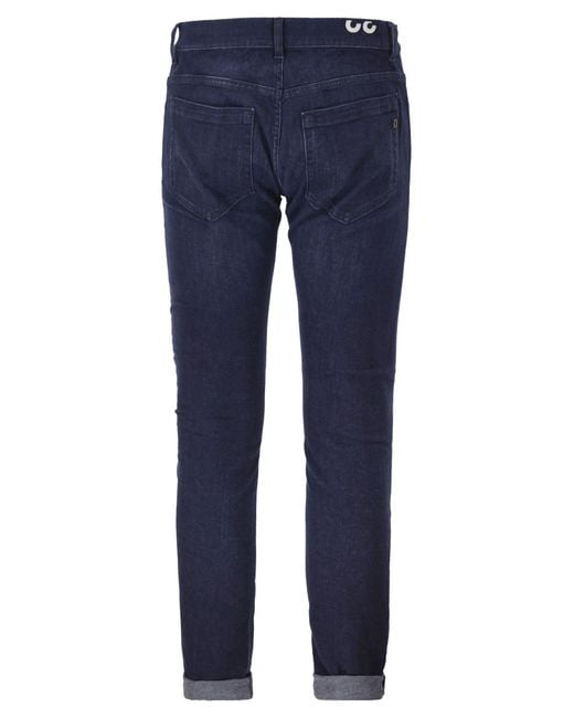 Dondup Blue George Skinny Fit Stretch Denim Jeans