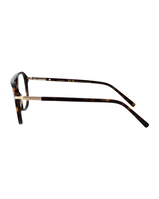 Ferragamo Black Acetate Glasses