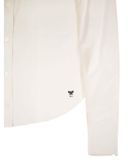 Weekend by Maxmara White Nuoro Cotton Oxford Shirt