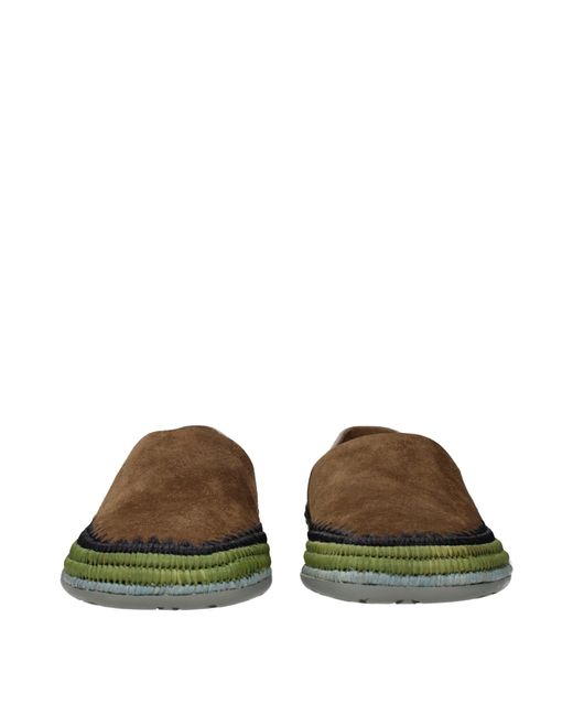 Loewe Green Slip On Rio Suede