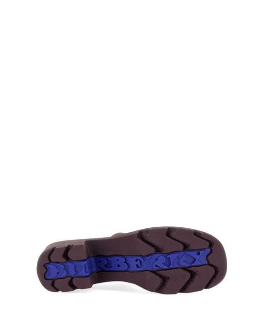 Burberry Purple Stylish Mini Boot