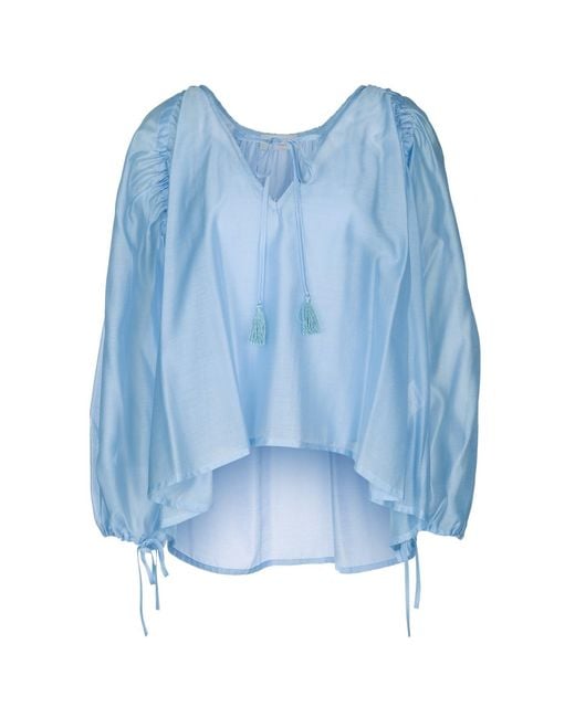 ERMANNO FIRENZE Blue Blusa Con Top