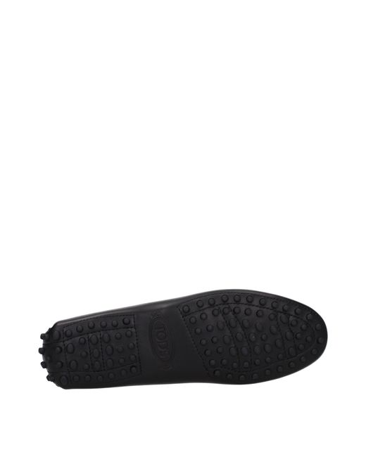 Tod's Black Moccasins/ Leather