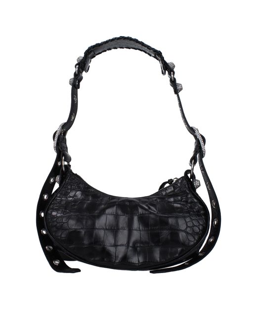 Balenciaga Black Shoulder Bags The Cagole Leather
