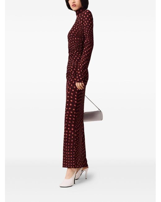 Stella McCartney Red Polka Dot Long Dress