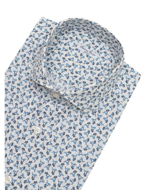 SARTORIA DEL CAMPO-SONRISA Blue Camicia Uomo
