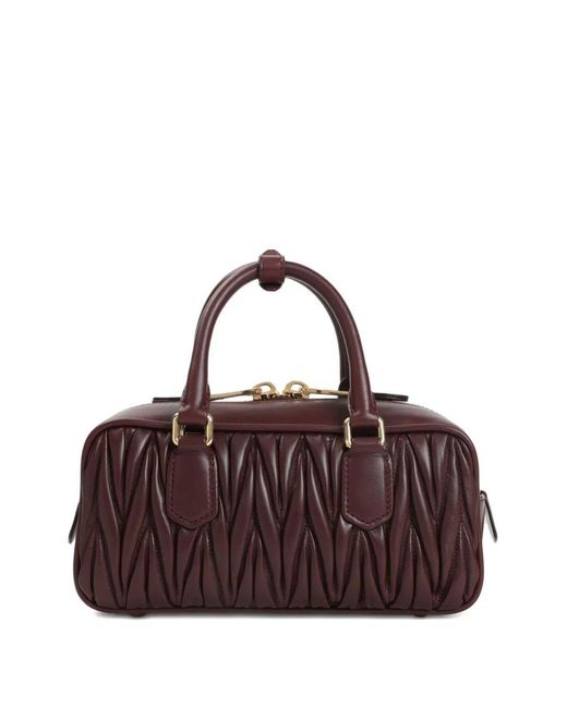 Miu Miu Purple Borse Matelasse'