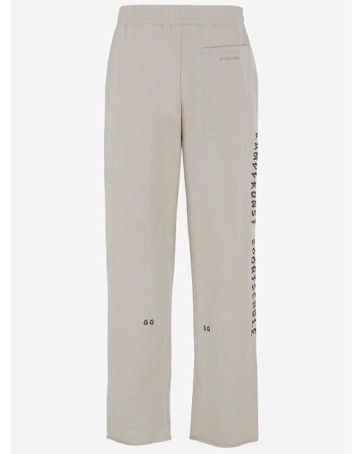 44 Label Group Gray Cotton Gym Jogger Pants for men