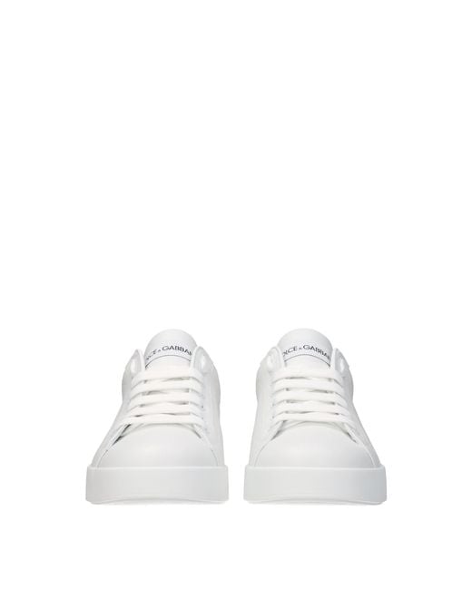 Dolce & Gabbana White Dolce&Gabbana Portofino Low Trainer for men