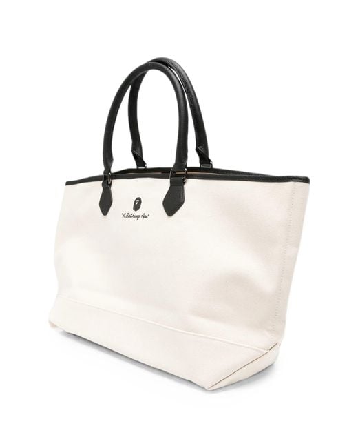 A Bathing Ape Blue A Bathing Ape Canvas Tote Bag M