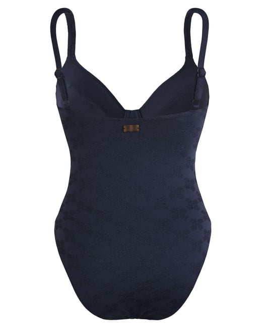 Vilebrequin Blue Jacquard Swimsuit With Structured Cups