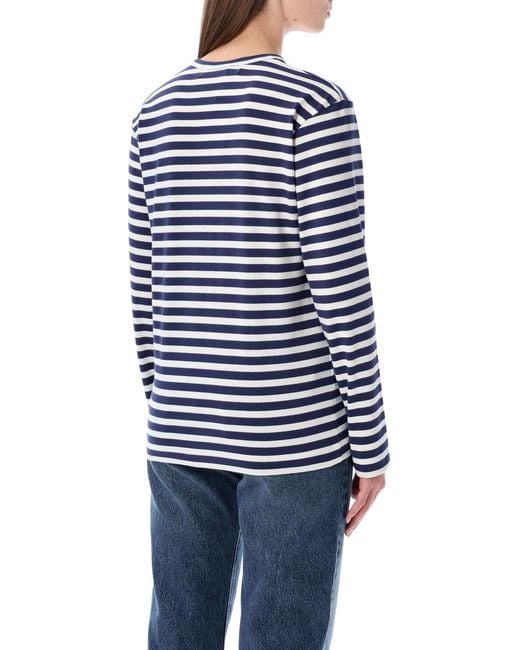 COMME DES GARÇONS PLAY Blue T Shirts And Polos