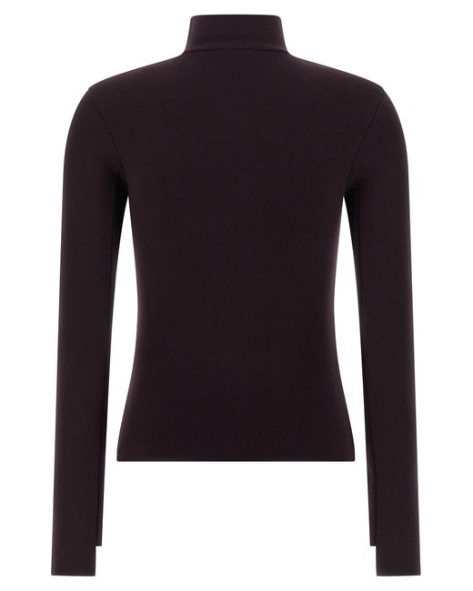 Courreges Blue Interlock Viscose Sweater