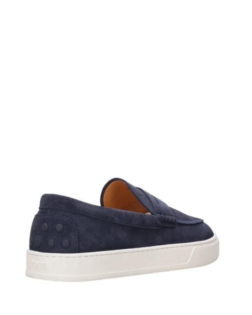 Tod's Blue Mocassino Cassetta 04 L