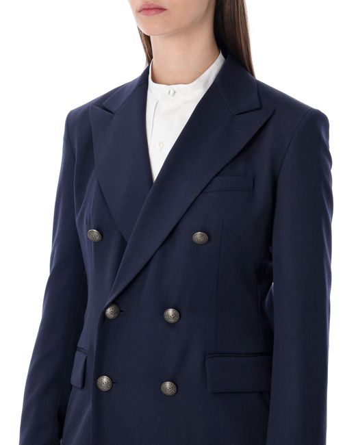 Ralph Lauren Blue Double-Breasted Blazer