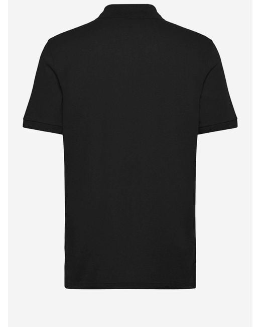Just Cavalli Black Polo Shirt Cotton for men