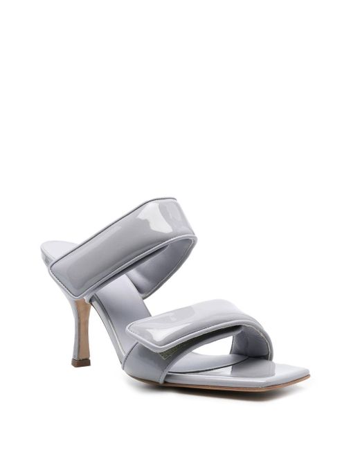 Gia Borghini Gray Two Strap Sandals