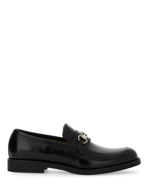 Gucci Black Moccasin With Clamp for men