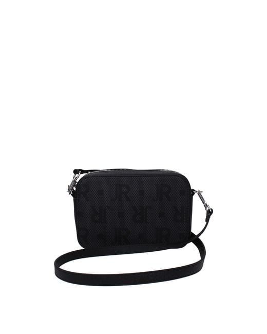 John Richmond Black Borse A Tracolla Donna Poliuretano Nero/Grigio for men