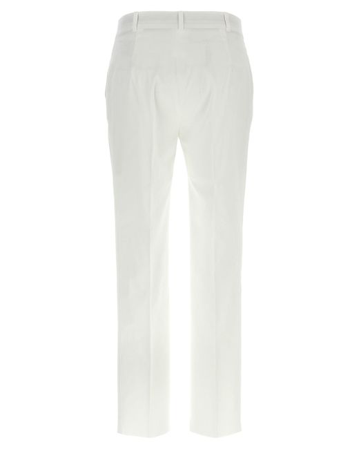 Max Mara White David Trousers