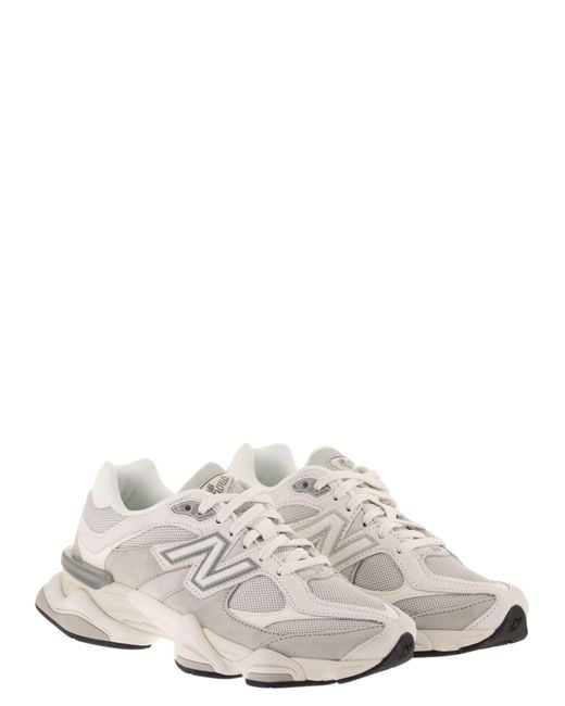New Balance White 9060 Sneakers