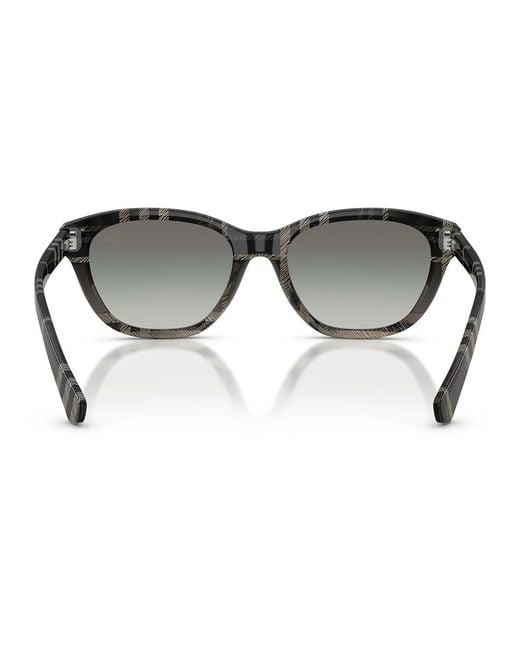 Burberry Gray Sonnenbrille Be4486 42008 G Check Gradient Grey/Smoky Grey Damen