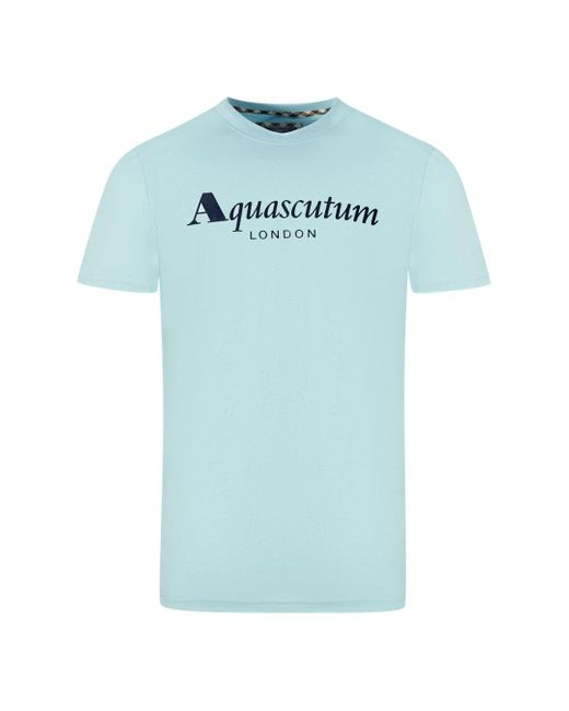 Aquascutum T00323 78 Sky Blue T-shirt for Men | Lyst