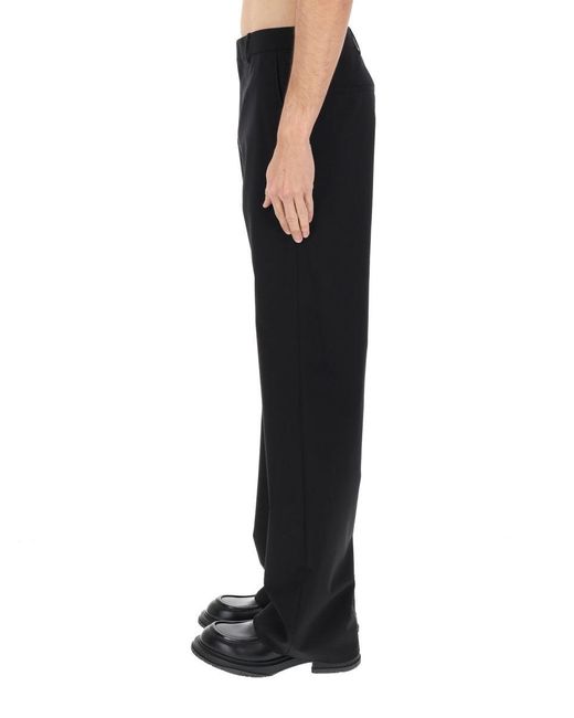Gucci Black Wool Blend Tailored Pants for men
