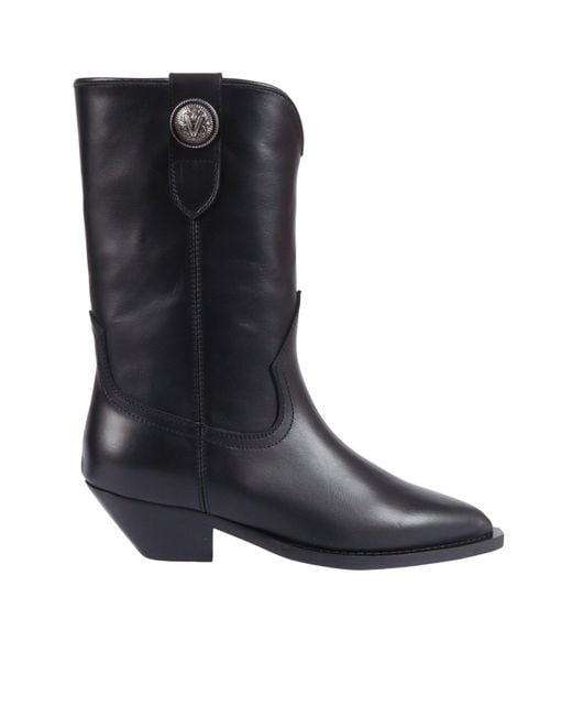 Via Roma 15 Black Tex New Orecchia Con Bottone
