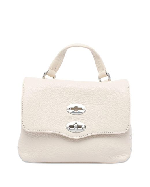 Zanellato White Postina Daily Baby Leather Handbag
