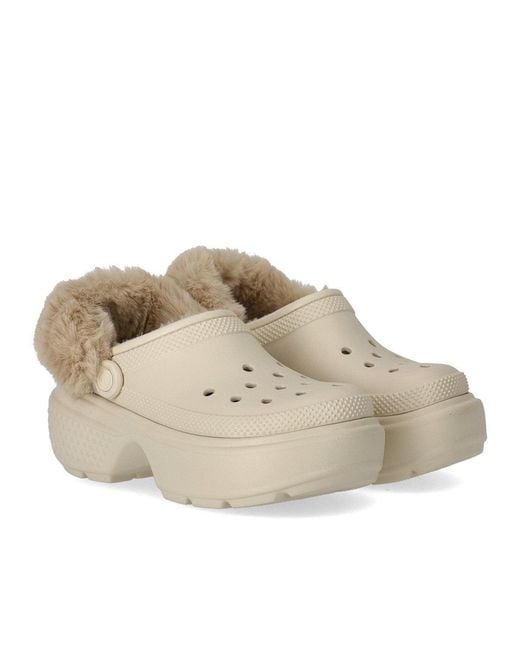 CROCSTM Natural Stomp Lined Stucco Clog for men