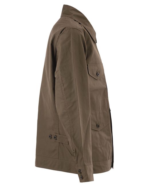 Filson Katoenen Veldjack Met Praktische Zakken in het Brown