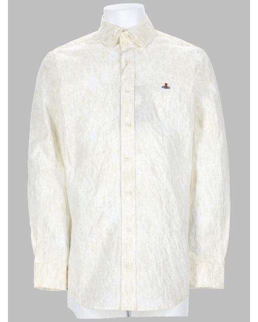 Vivienne Westwood White Trendy Mini Shirt for men
