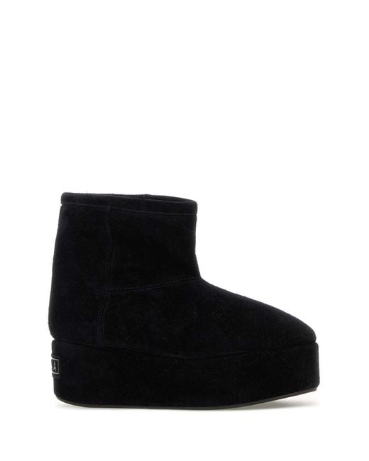 Balenciaga Black Solid Boots