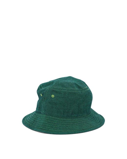 Stussy Green "Copyright" Bucket Hat for men
