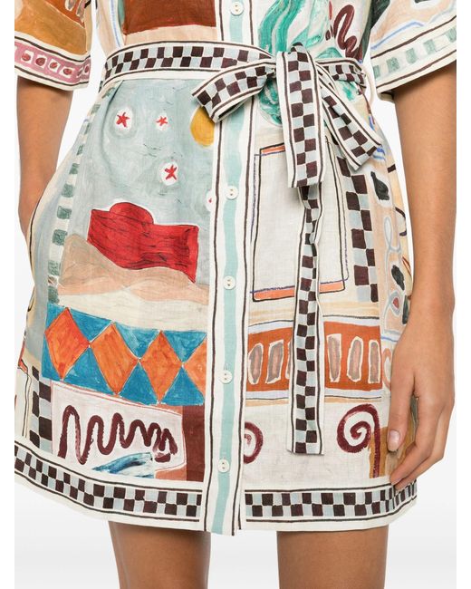 ALÉMAIS White Michelle Mini Dress