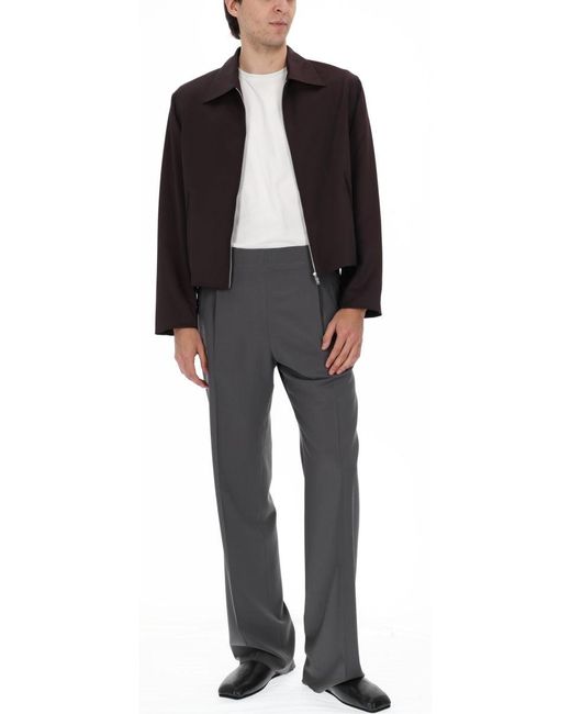Our Legacy Black Solid Shirt Collar Jacket